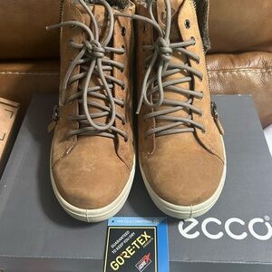 ECCO Women’s Soft 7 Gore Tex Cashmere High-Top Sneakers